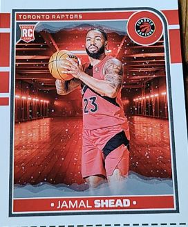 2024-25 Panini NBA Hoops #275 Jamal Shead Rookie Toronto Raptors — front