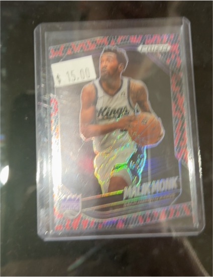 2024-25 Panini Prizm Black #97 Malik Monk Sacramento Kings — front