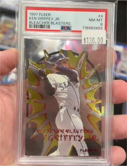 1997 Fleer Bleacher Blasters #4 Ken Griffey Jr. — front