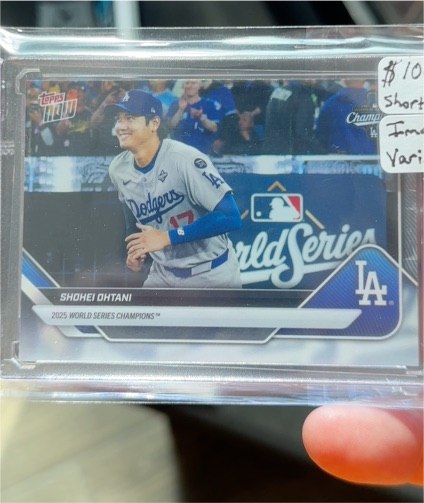 2025 Topps Now #WS-1SP Shohei Ohtani — front