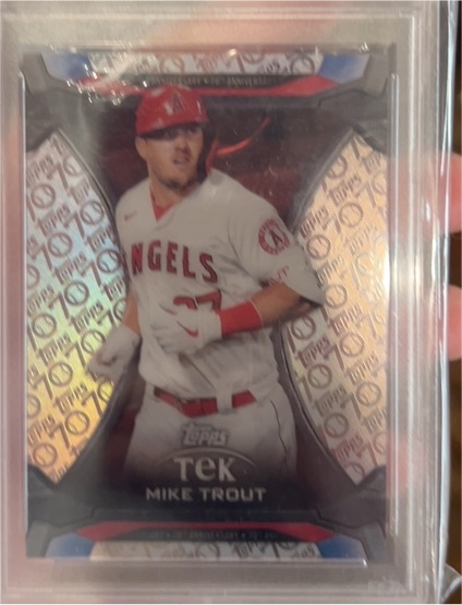 2021 Topps Update Tek #TTA-1 Mike Trout — front