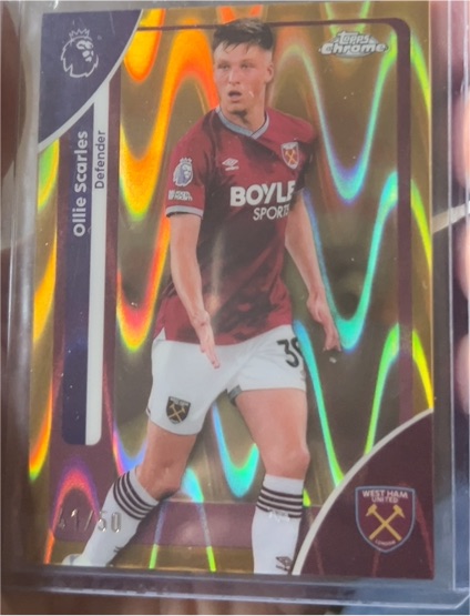 2026 Topps Chrome Premier League #189 Ollie Scarles — front