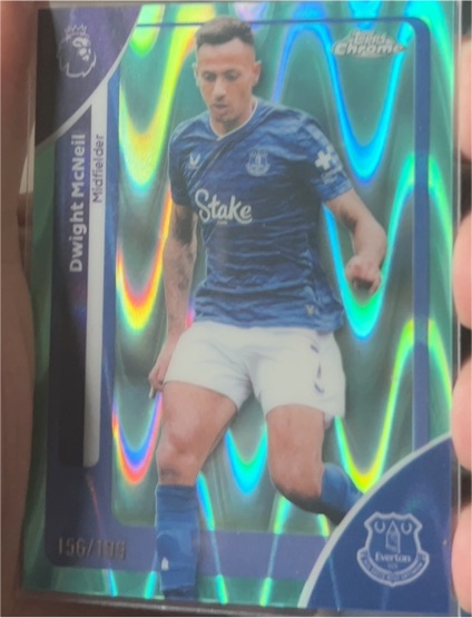 2026 Topps Chrome Premier League #83 Dwight McNeil — front