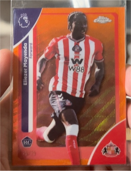 2026 Topps Chrome Premier League #162 Eliezer Mayenda — front