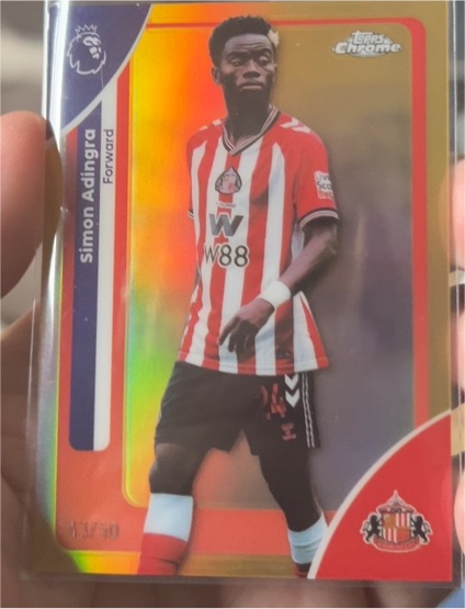 2026 Topps Chrome Premier League #168 Simon Adingra Sunderland — front