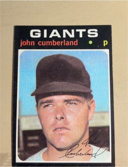 1971 Topps #108 John Cumberland — front