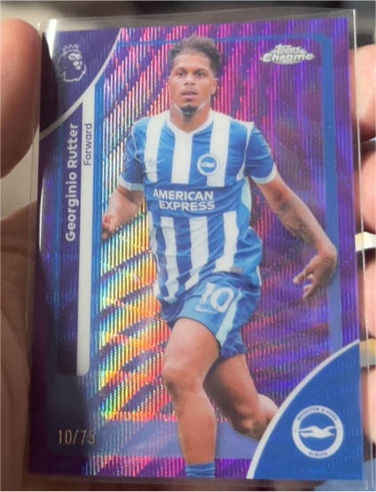 2026 Topps Chrome Premier League #48 Georginio Rutter — front