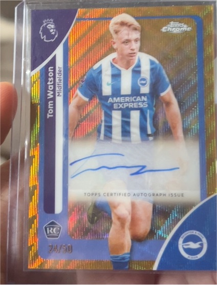 2026 Topps Chrome Premier League #44 Tom Watson — front