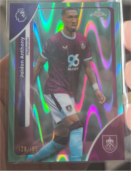 2026 Topps Chrome Premier League #54 Jaidon Anthony — front