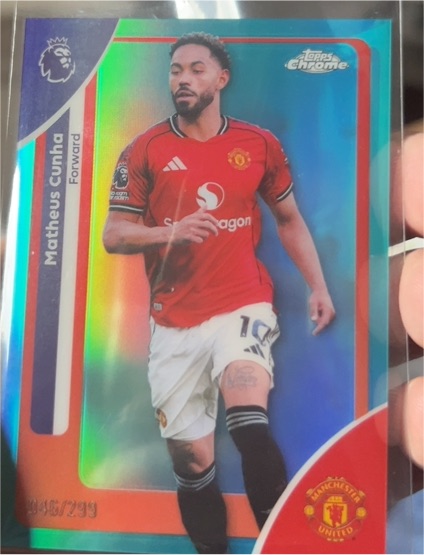 2026 Topps Chrome Premier League #134 Matheus Cunha — front