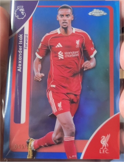 2026 Topps Chrome Premier League #117 Alexander Isak Liverpool FC — front