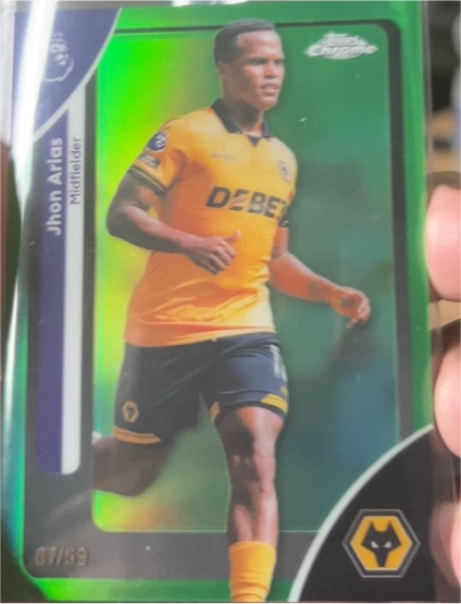 2026 Topps Chrome Premier League #195 Jhon Arias — front