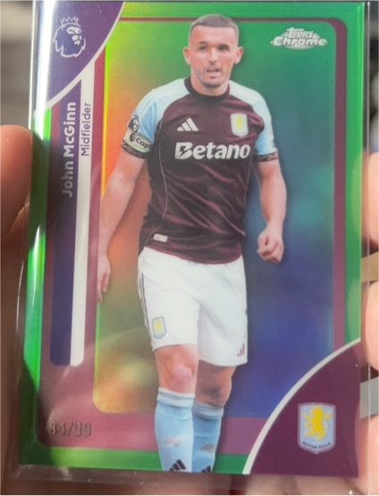 2025-26 Topps Chrome Premier League #26 John McGinn — front