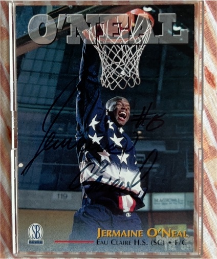 1996 Score Board Rookies #19 Jermaine O'Neal — front