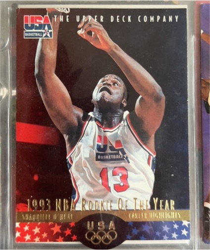 1996 Upper Deck USA Basketball #17 Shaquille O'Neal — front