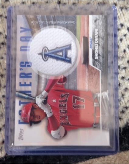 2023 Topps Series 2 Father's Day Commemorative Team Patches #FD-SO Shohei Ohtani — front