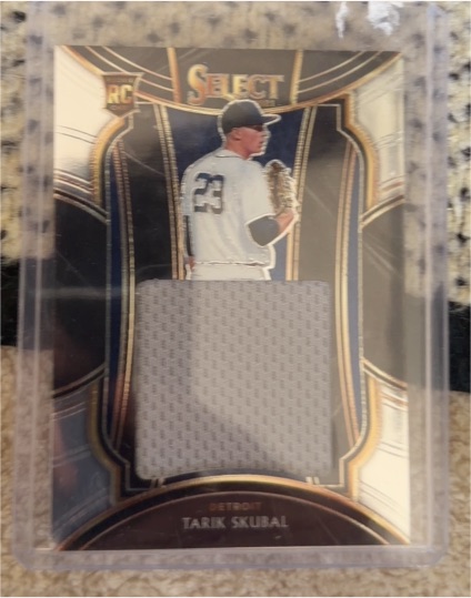 2021 Panini Select #RJS-TA Tarik Skubal Rookie Jumbo Swatches — front