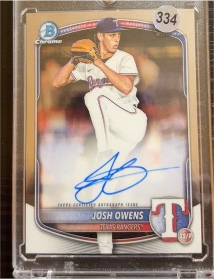 2025 Bowman Draft Chrome #CPA-JO Josh Owens — front