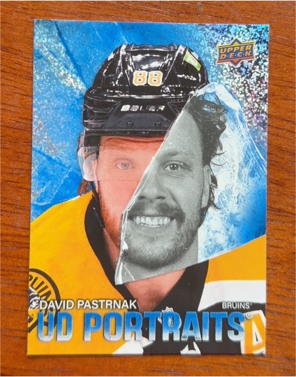2025-26 Upper Deck #P-44 David Pastrnak Boston Bruins UD Portraits — front