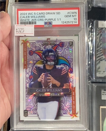 2024 Wild Card 5 Card Draw SD #CWN Caleb Williams — front
