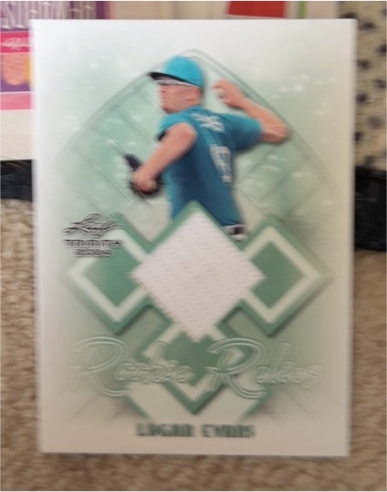 2024 Leaf Trinity Rookie Relics #RR-50 Logan Evans — front