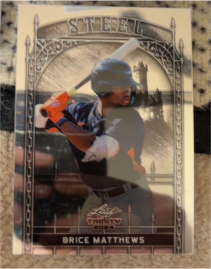 2024 Leaf Trinity Steel #S-9 Brice Matthews — front