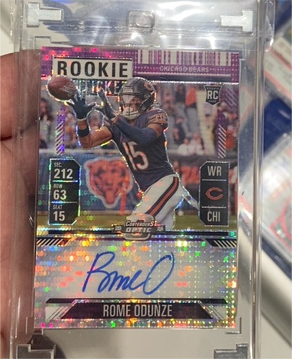 2024 Panini Contenders Optic #104 Rome Odunze Rookie Ticket Auto — front