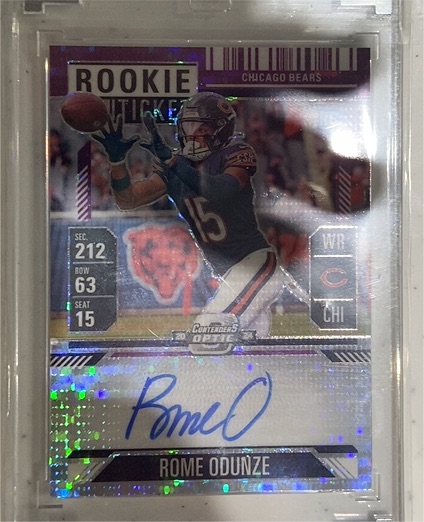 2024 Panini Contenders Optic #104 Rome Odunze Rookie Ticket Auto — front