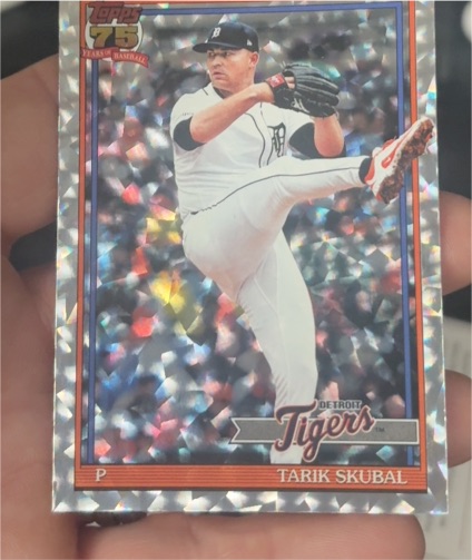 2026 Topps Series 1 1991 Topps Crackle Foil #T91-79 Tarik Skubal — front