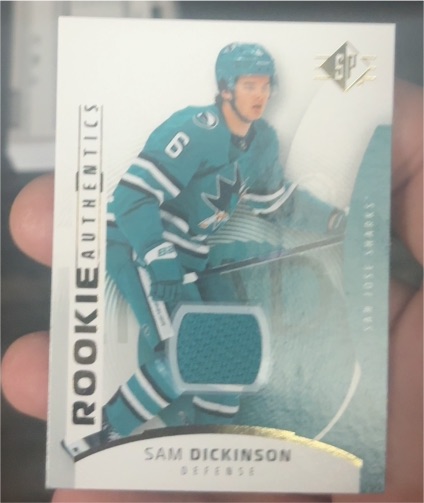 2025-26 Upper Deck SP Rookie Authentics Blue #125 Sam Dickinson — front