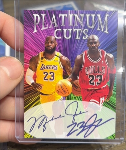 2024 Platinum Cuts Michael Jordan & LeBron James — front
