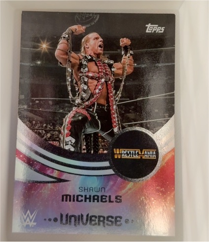 2025 Topps Universe WWE #255 Shawn Michaels WrestleMania Event Variation — front