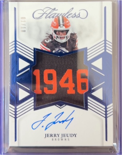 2025 Panini Flawless #01/10 Jerry Jeudy Browns — front