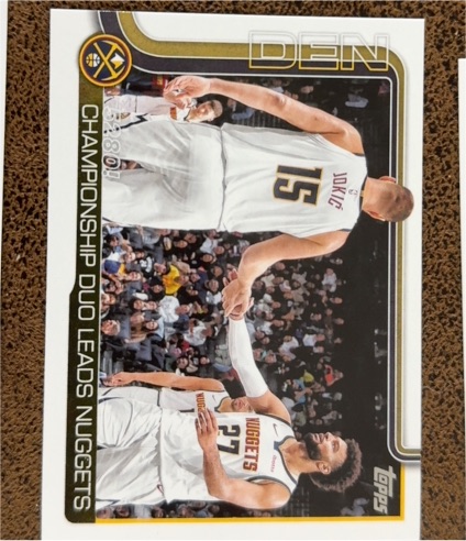 2025-26 Topps #286 Championship Duo Leads Nuggets — front