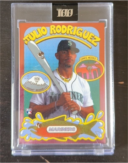 2022 Topps Project 100 #28 Julio Rodriguez by Lauren Martin — front
