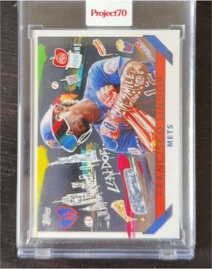 2021 Topps Project70 #801 Francisco Lindor by Gregory Siff — front