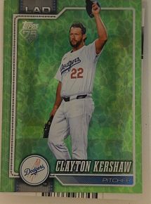 2026 Topps Series 1 #22 Clayton Kershaw — front