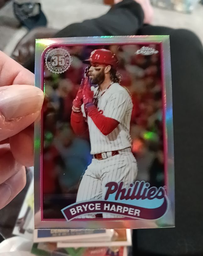 2024 Topps Chrome 1989 35th Anniversary #89CB-10 Bryce Harper — front