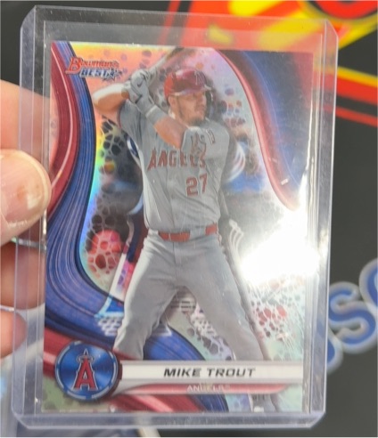 2024 Bowman's Best #1 Mike Trout — front