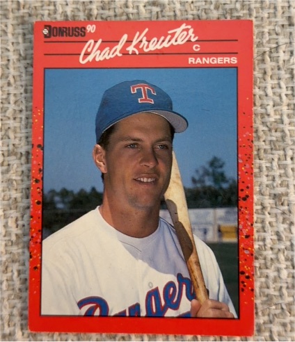 1990 Donruss #520 Chad Kreuter Texas Rangers — front