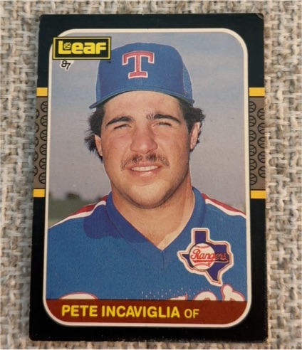 1987 Leaf #185 Pete Incaviglia — front