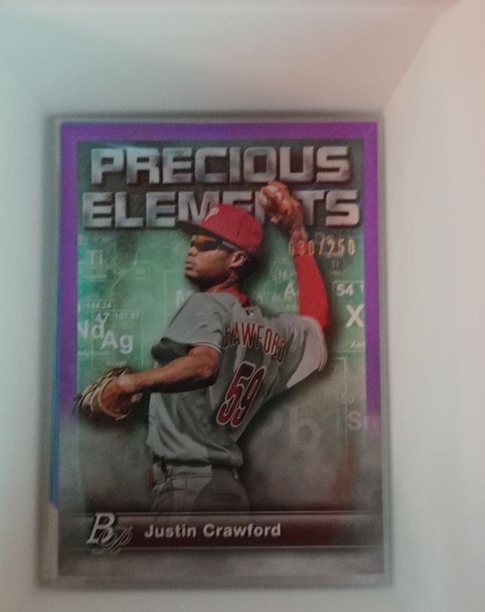 2023 Bowman Platinum #PE-26 Justin Crawford Precious Elements — front