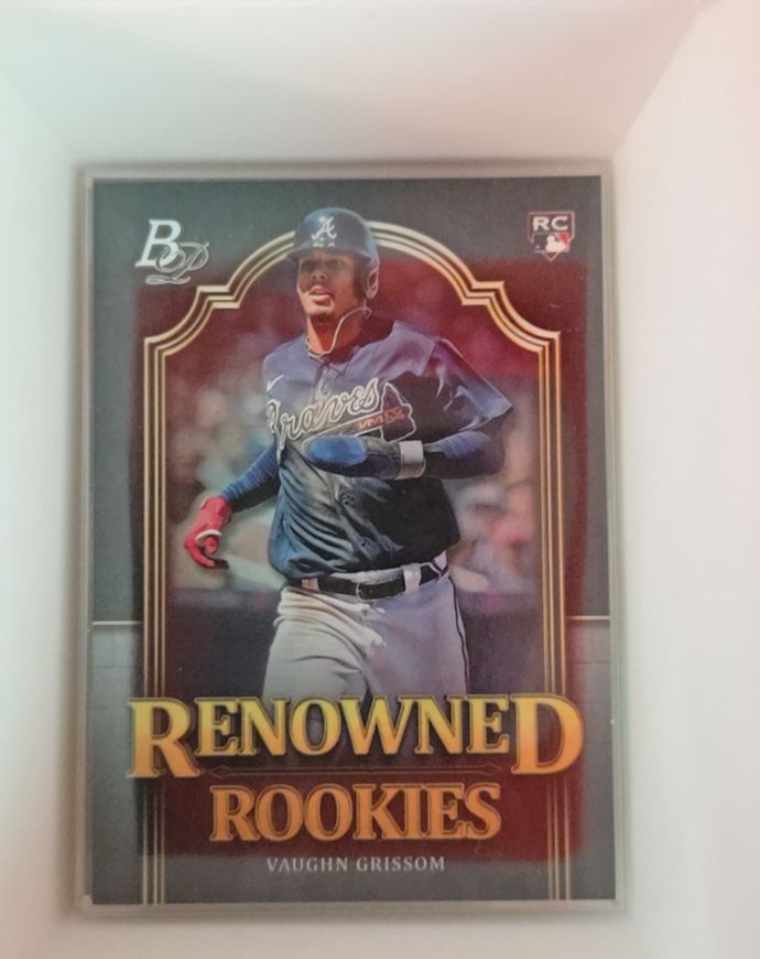 2023 Bowman Platinum Renowned Rookies #RR-12 Vaughn Grissom — front