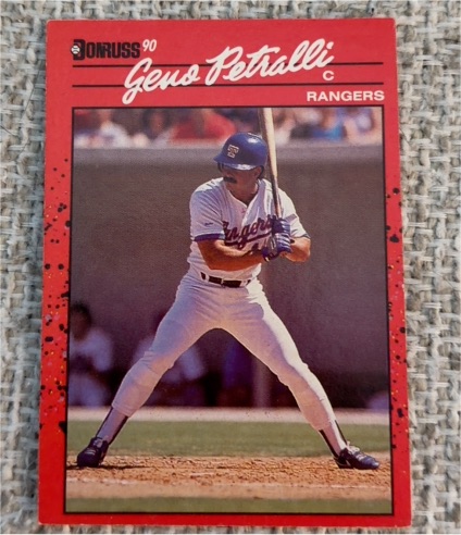 1990 Donruss #56 Geno Petralli Texas Rangers — front