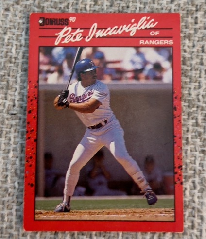 1990 Donruss #48 Pete Incaviglia Texas Rangers — front