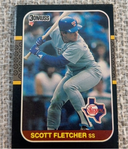 1987 Donruss #304 Scott Fletcher Texas Rangers — front