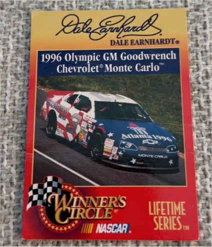 1996 Winner's Circle Dale Earnhardt 1996 Olympic GM Goodwrench Chevrolet Monte Carlo — front