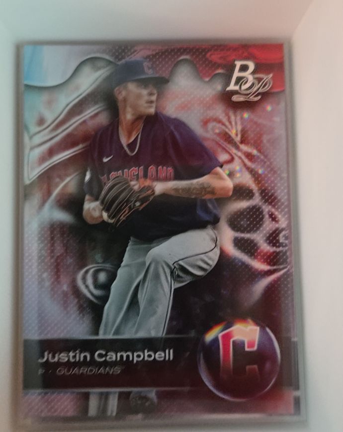 2023 Bowman Platinum #TOP-31 Justin Campbell — front