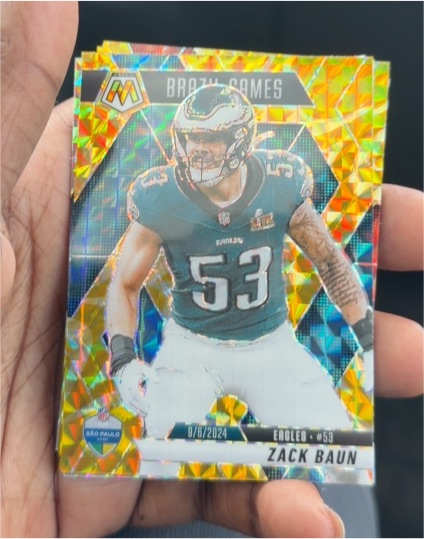2025 Panini Mosaic #268 Zack Baun Brazil Games — front