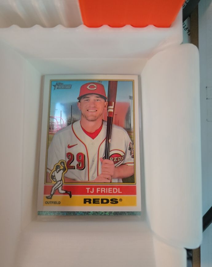 2025 Topps Heritage #491 TJ Friedl — front